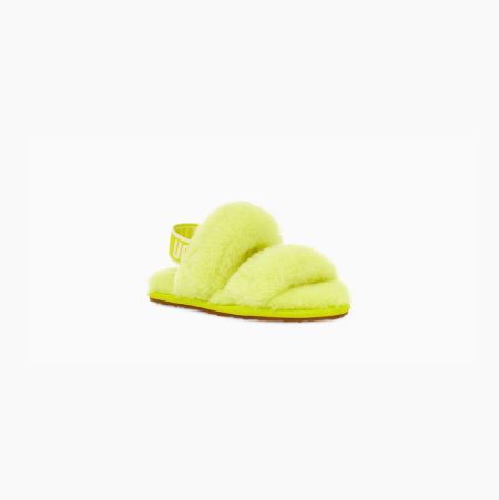 UGG Oh Yeah Light Yellow Slippers for Toddlers (VLKR31847)